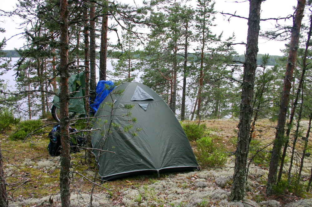 Палатка в Финляндии